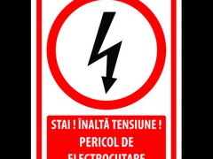 Indicator stai inalta tensiune pericol de electrocutare